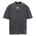 Acne Studios Circular‑Symbol Vintage‑Wash Oversized Crew‑Neck T‑Shirt