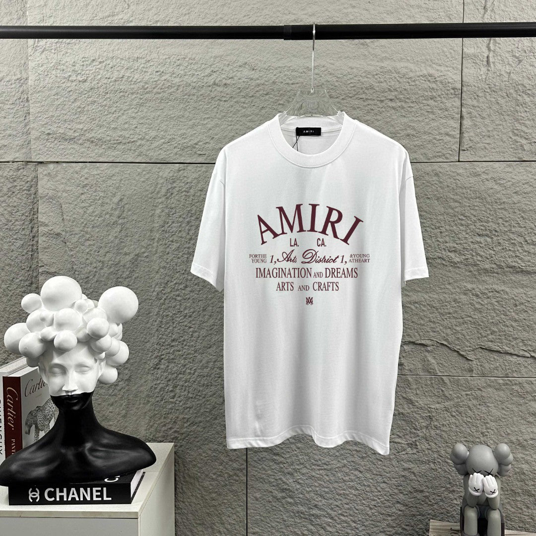 AMIRI LA Arts and Crafts Graphic Crew-Neck Short-Sleeve T-Shirt