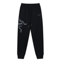 Arc'teryx Large Skeleton Fossil‑Bird Print Drawstring Jogger Pants