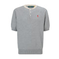 Polo Ralph Lauren Men’s Short‑Sleeve Henley Knit Shirt, Contrast‑Trim Collar