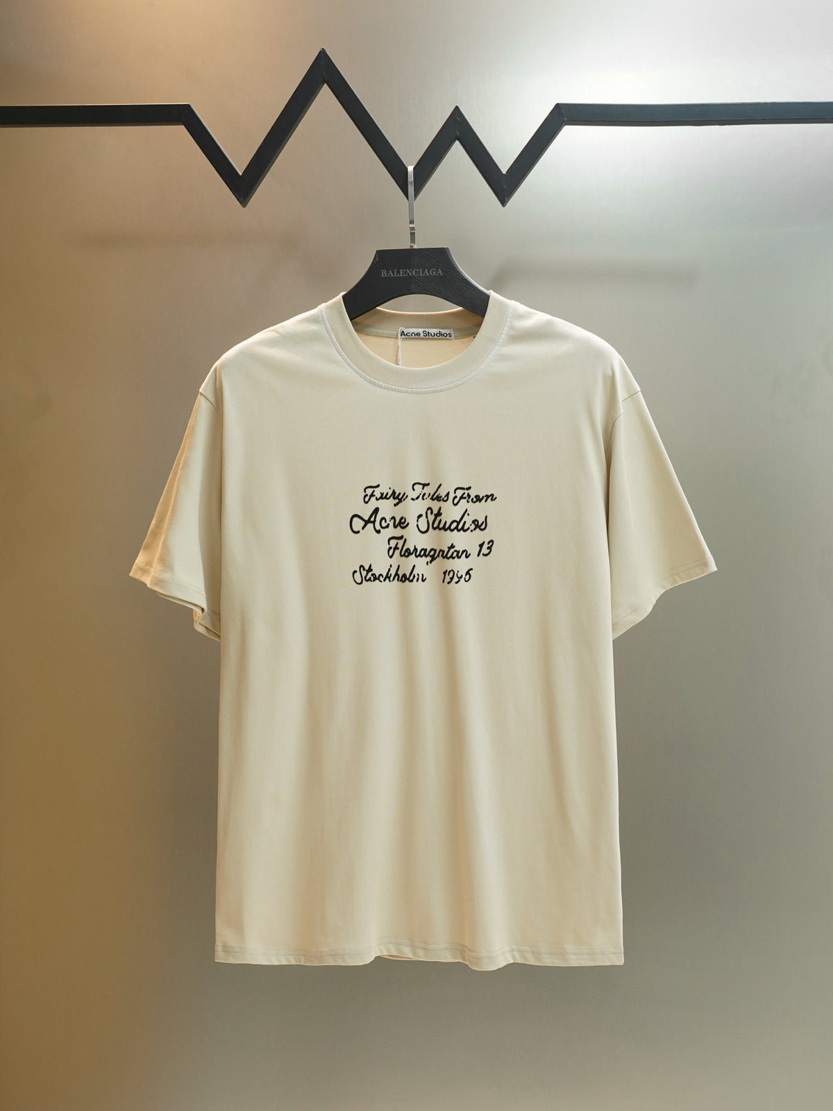Acne Studios Fairy Tales Text‑Print Crew‑Neck Short‑Sleeve T‑Shirt