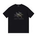 Arc'teryx Multi‑Overlay Bird Skeleton Rhinestone‑Style Graphic Short‑Sleeve T‑Shirt Unisex
