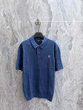 Ralph Lauren Men's Cable‑Knit Short‑Sleeve Polo Shirt