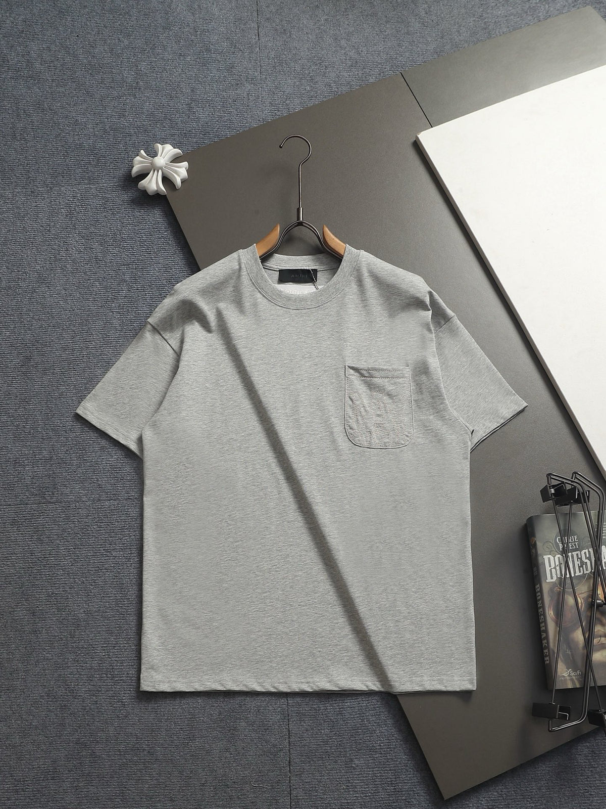 Amiri Crew‑Neck Pocket Short‑Sleeve T‑Shirt