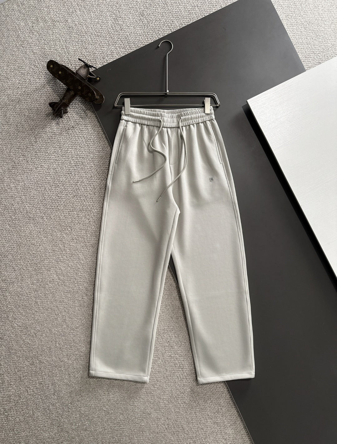 Acne Studios Drawstring Waist Straight‑Leg Sweatpants