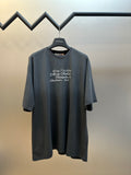 Acne Studios Retro Cursive Text Print Oversized Short‑Sleeve T‑Shirt