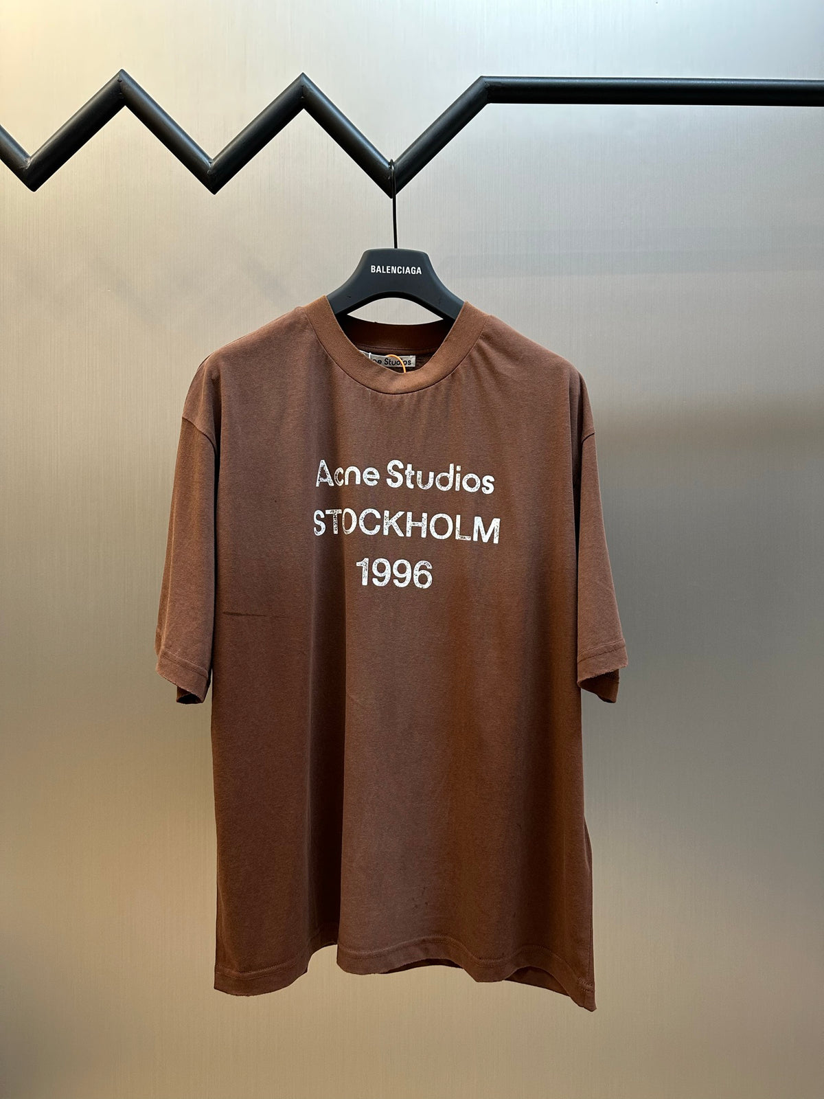 Acne Studios Stockholm 1996 Vintage Print Oversized Short‑Sleeve T‑Shirt