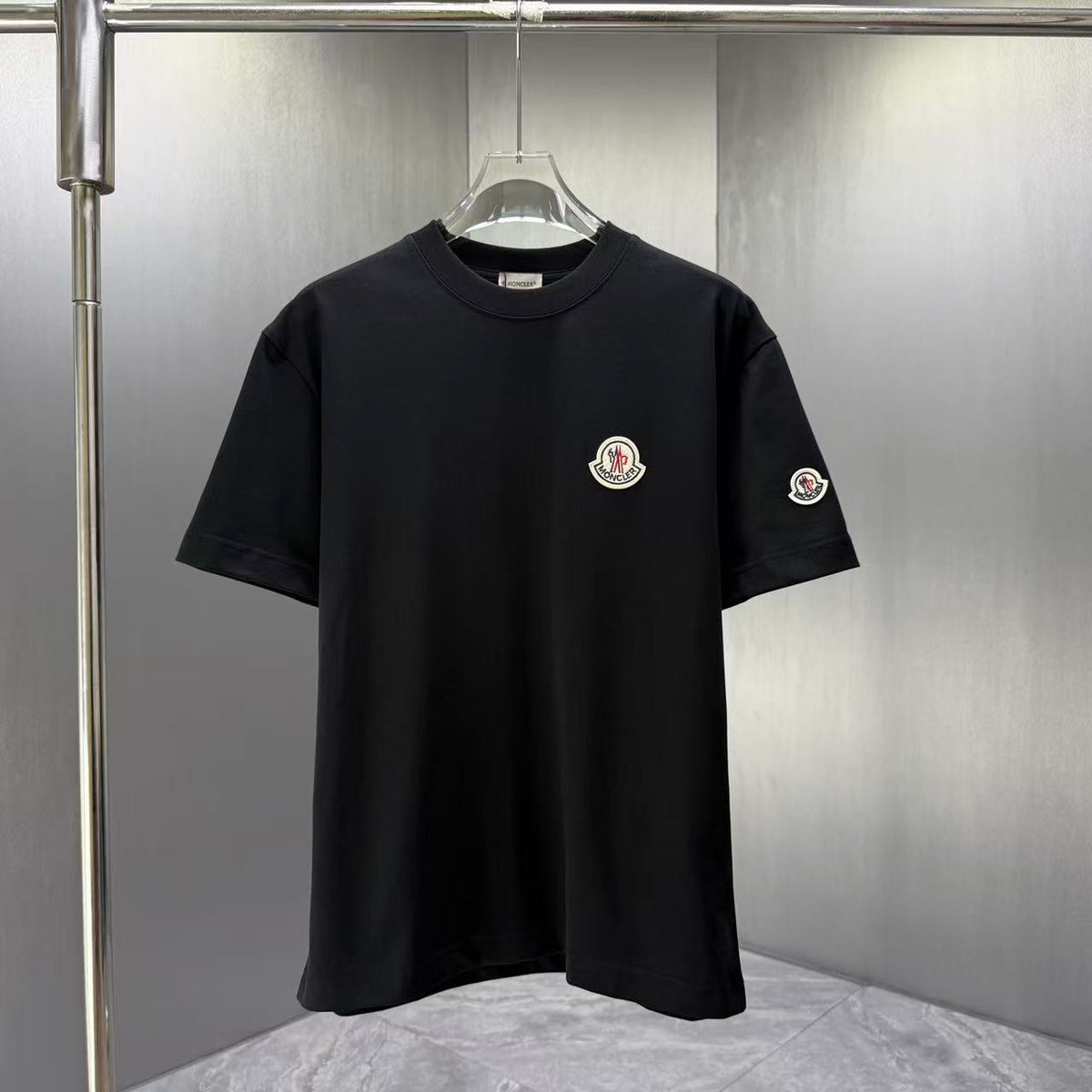 Moncler Classic Badge T-Shirt Black