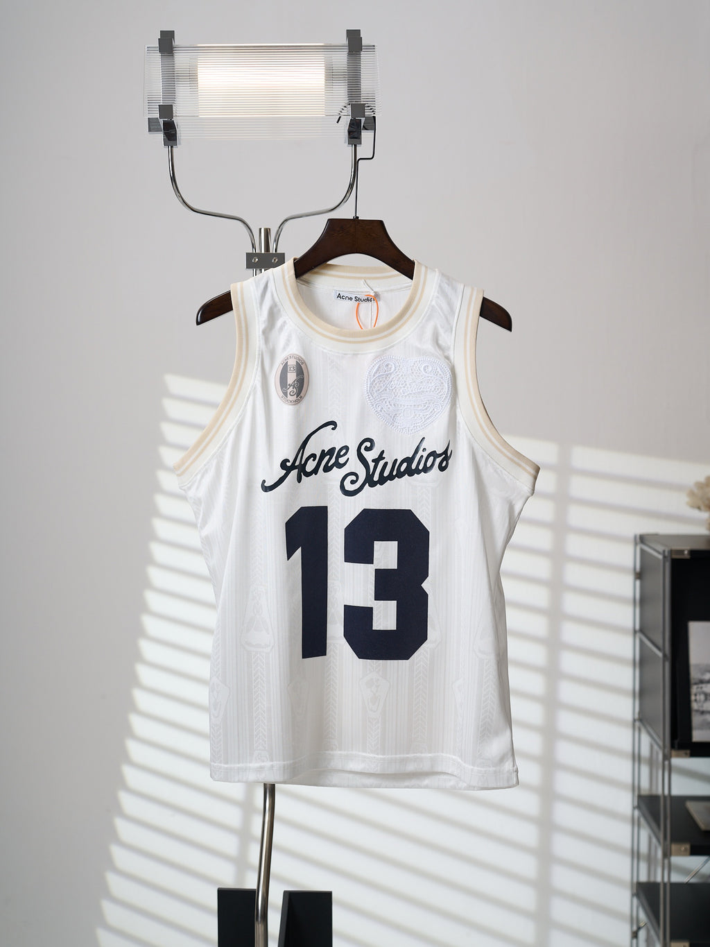 Acne Studios Unisex Sleeveless Basketball‑Style Jersey Tank Top