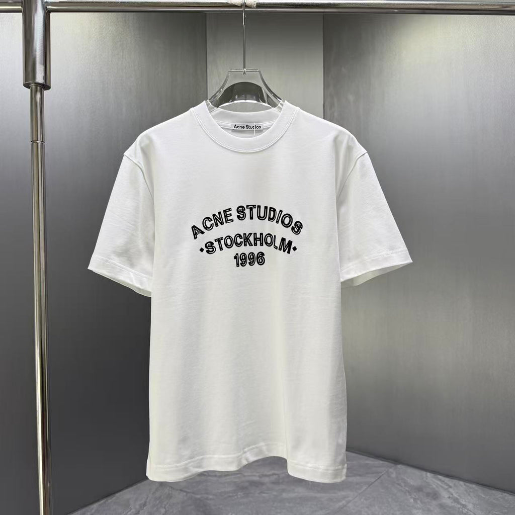 Acne Studios Stockholm 1996 Arch‑Graphic Crew‑Neck Short‑Sleeve T‑Shirt