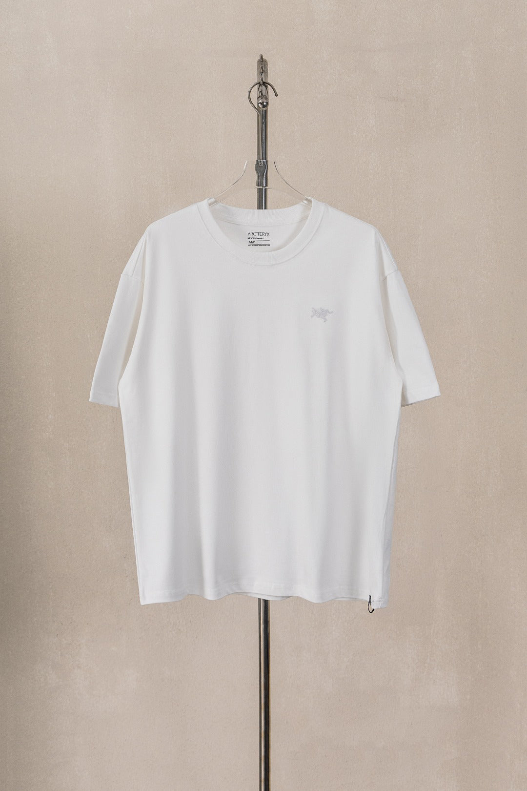 Arc'teryx Spring Summer Black Casual Tee Contrast Stitching Bird Logo Short‑Sleeve T‑Shirt