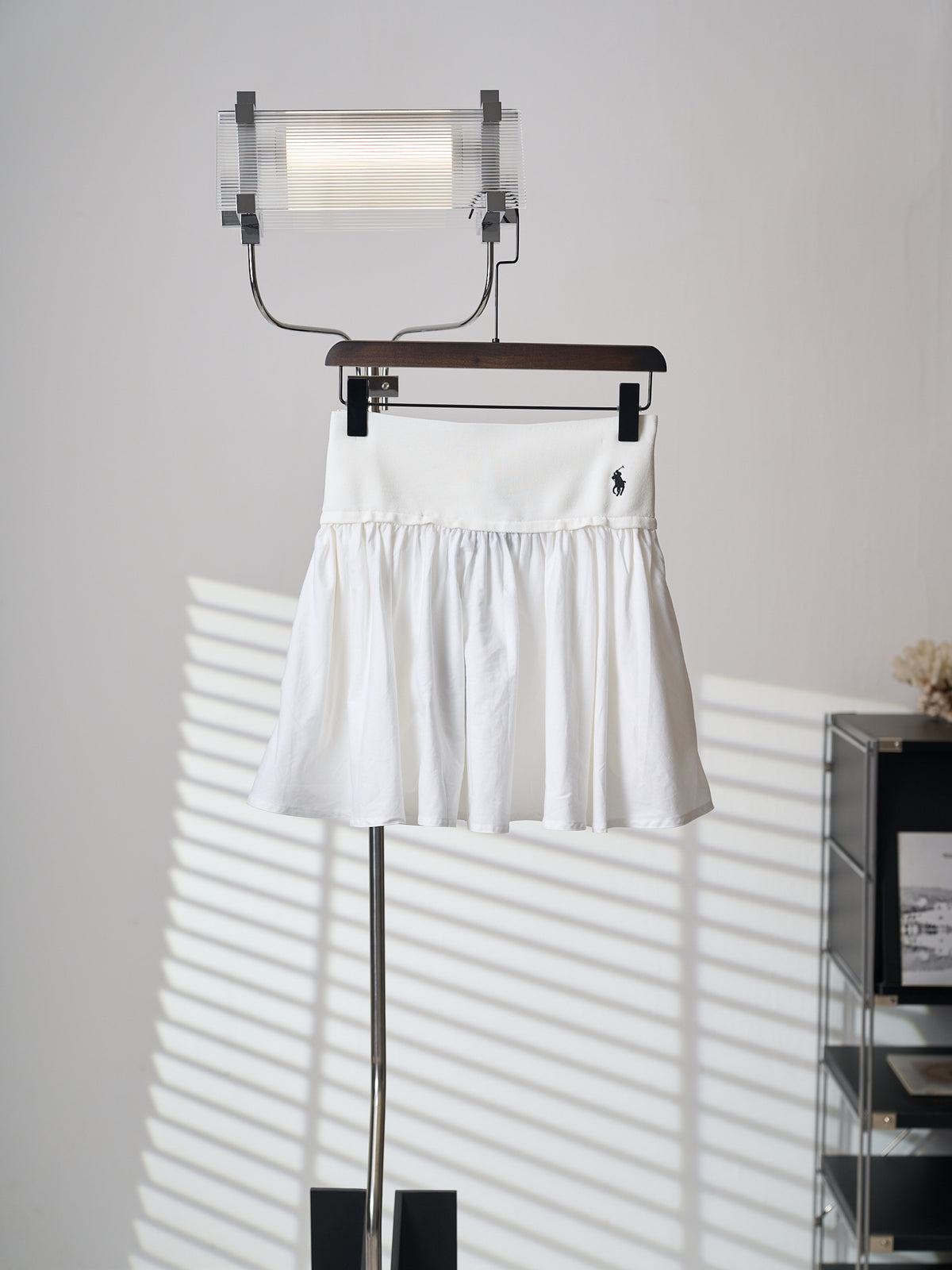 Polo Ralph Lauren Women’s Pleated Mini Skirt With Pony Embroidery