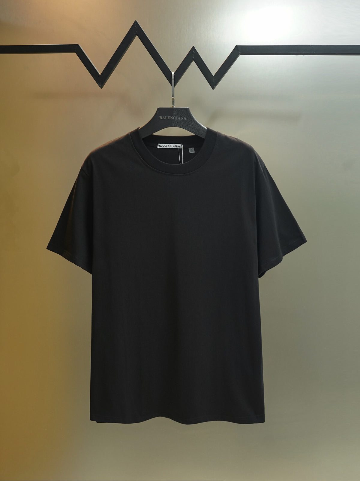 Acne Studios Solid Crew‑Neck Short‑Sleeve T‑Shirt