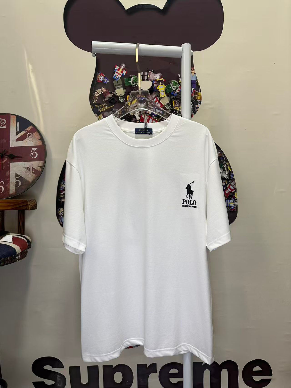 Ralph Lauren Men's Crew‑Neck Short‑Sleeve Chest Logo Print T‑Shirt
