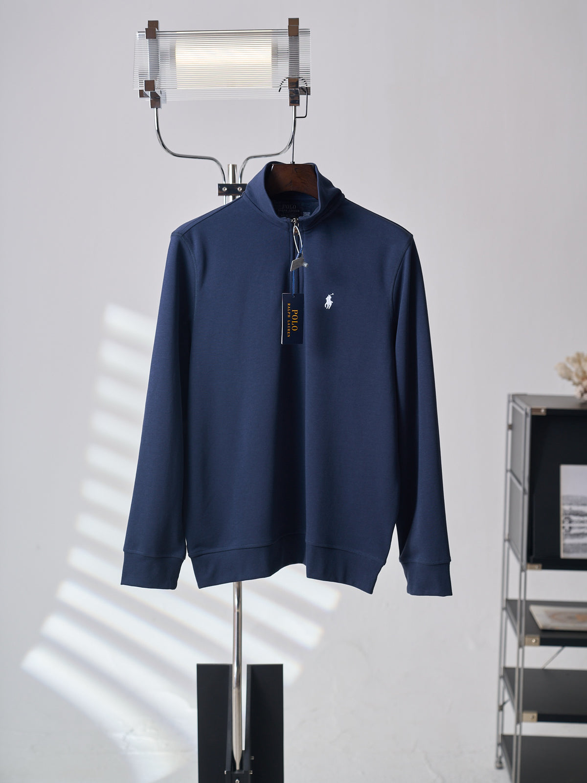 Polo Ralph Lauren Men's Quarter‑Zip Pullover Sweatshirt With Pony Embroidery