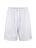 Acne Studios Grid‑Pattern Drawstring Casual Shorts