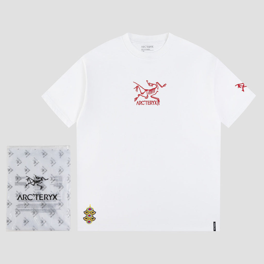 Arc'teryx Chinese New Year Limited Edition Red Embroidered Bird Logo Unisex T-Shirt