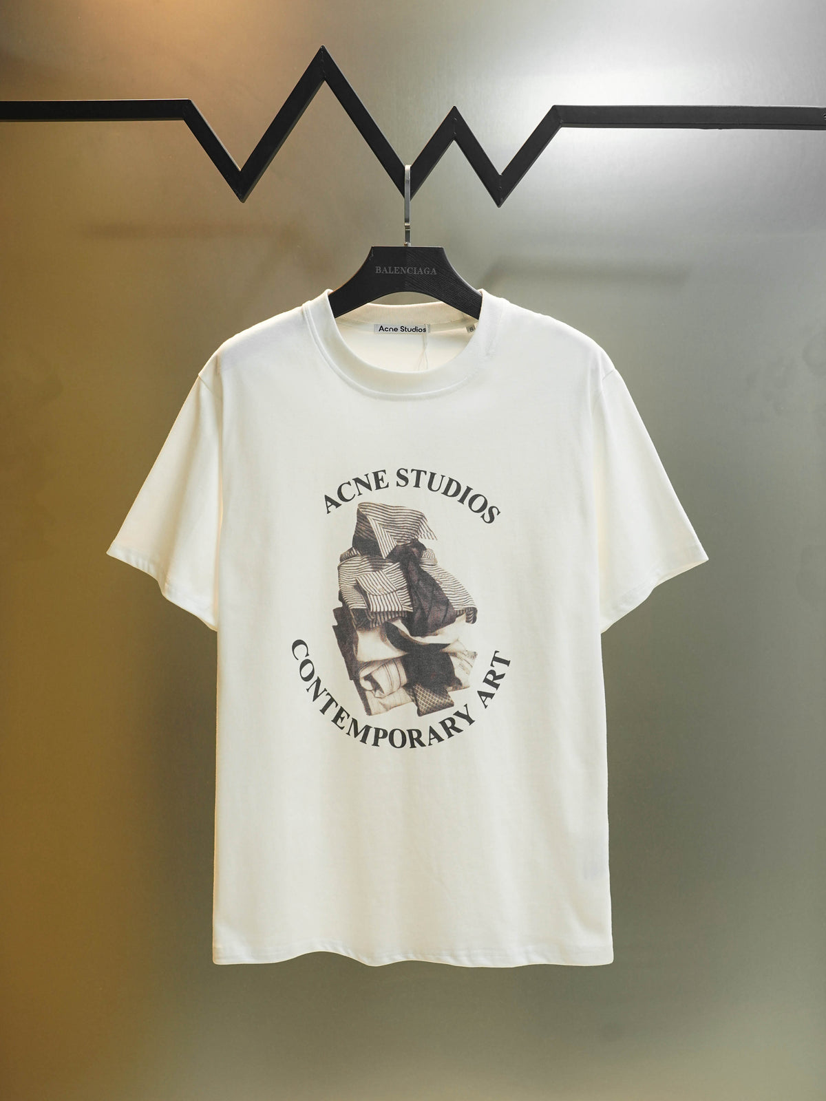 Acne Studios Contemporary Art Graphic‑Print Crew‑Neck Short‑Sleeve T‑Shirt
