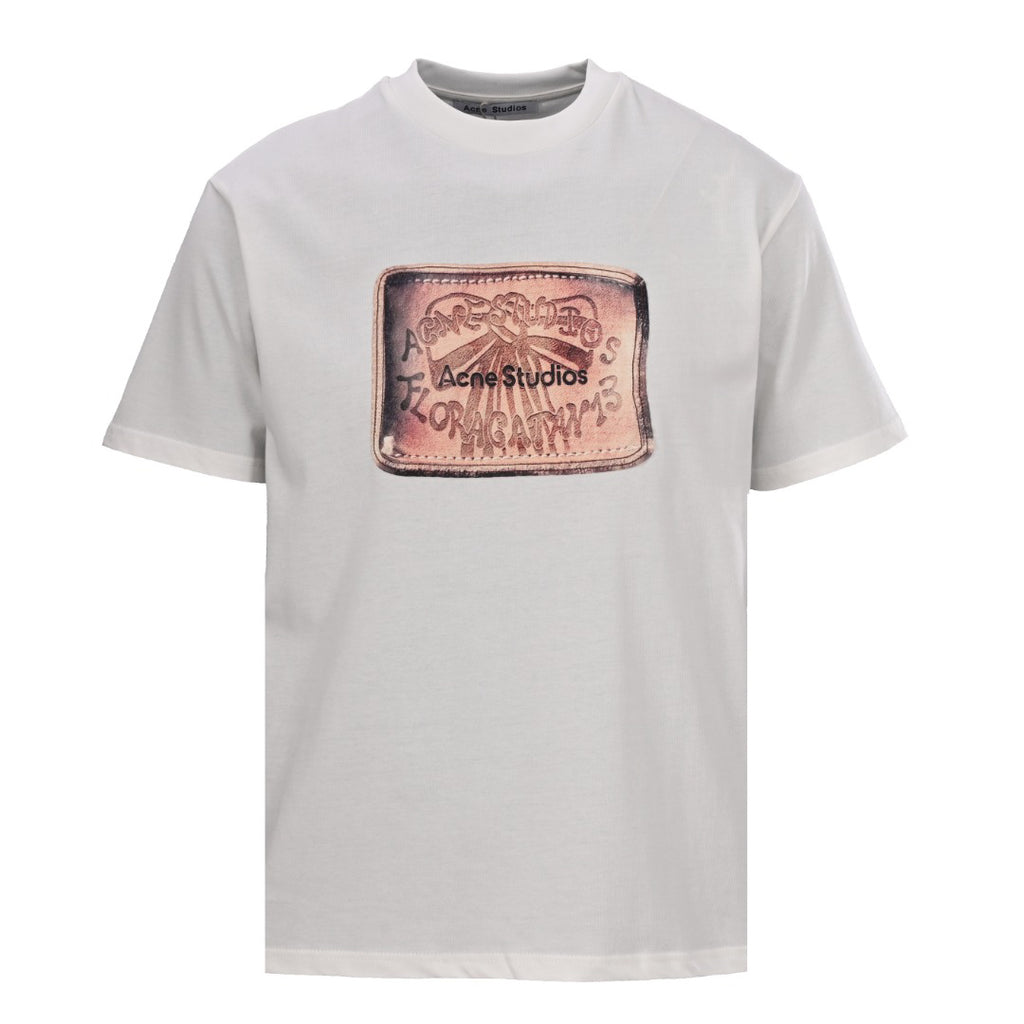 Acne Studios Western‑Patch‑Graphic Oversized Crew‑Neck T‑Shirt