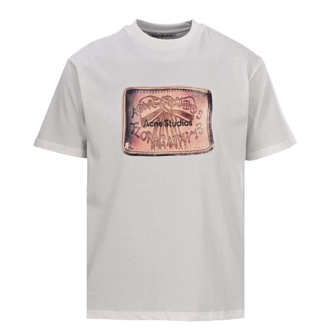 Acne Studios Western‑Patch‑Graphic Oversized Crew‑Neck T‑Shirt