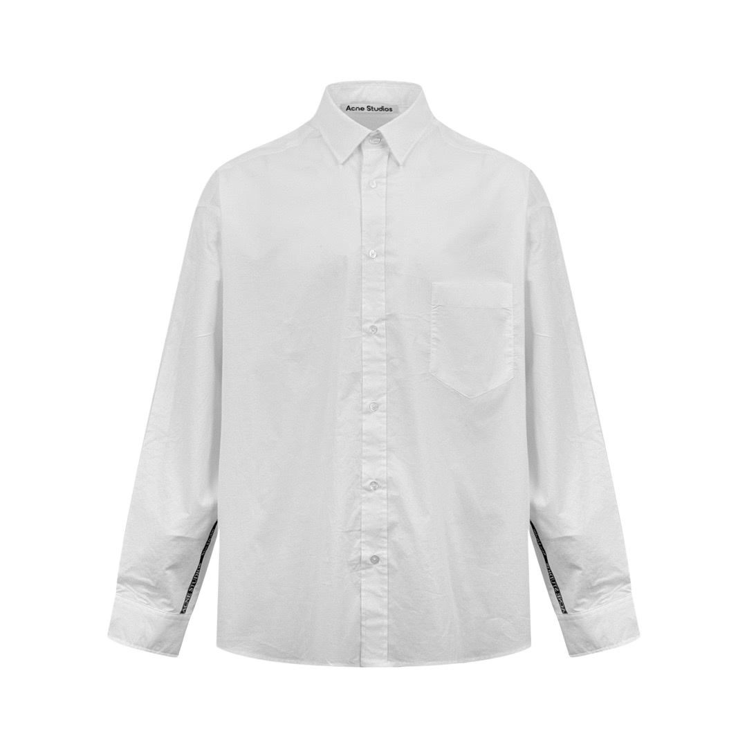 Acne Studios Oversized Long‑Sleeve Button‑Front Cotton Shirt