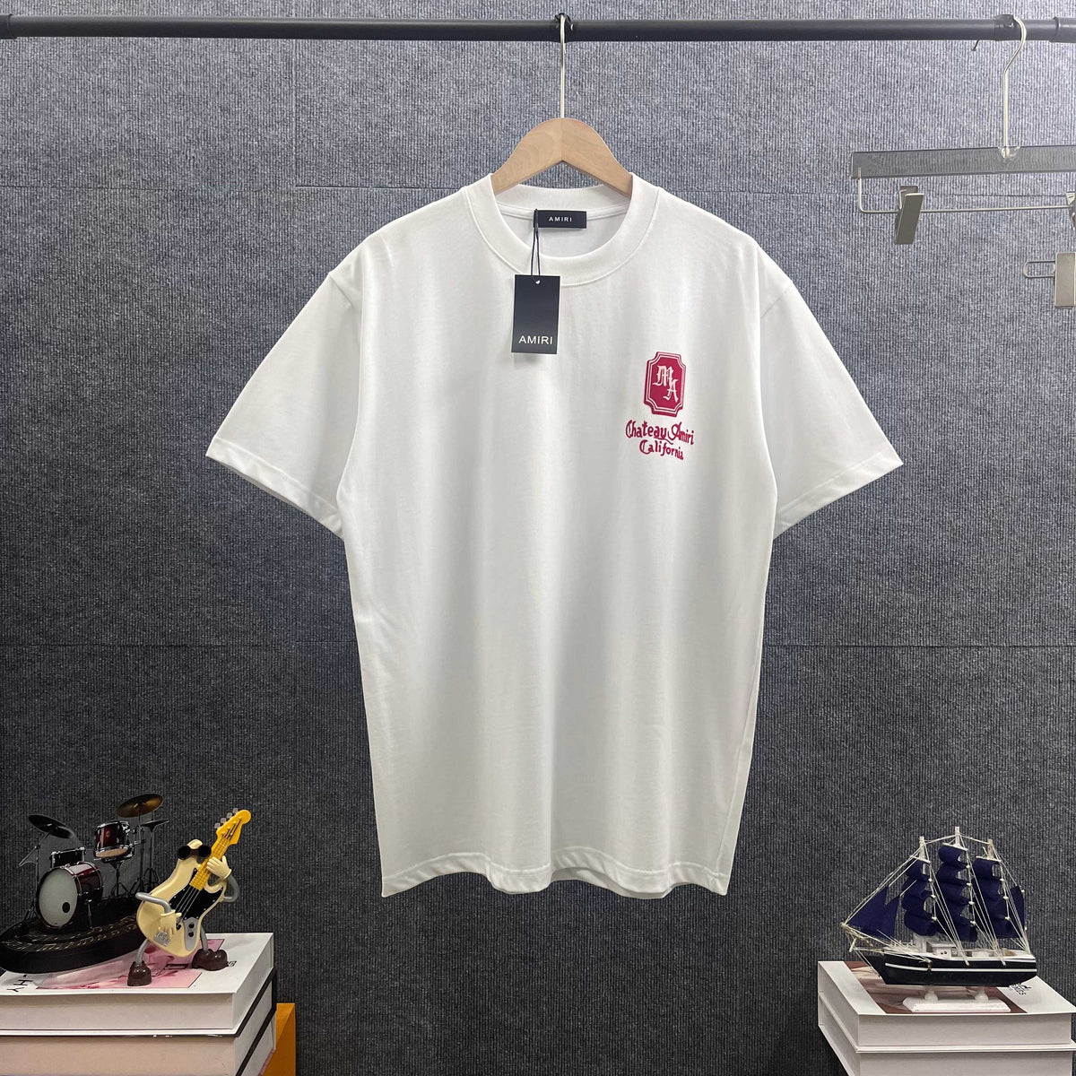 AMIRI Chateau AMIRI California Chest‑Logo Short‑Sleeve Tee