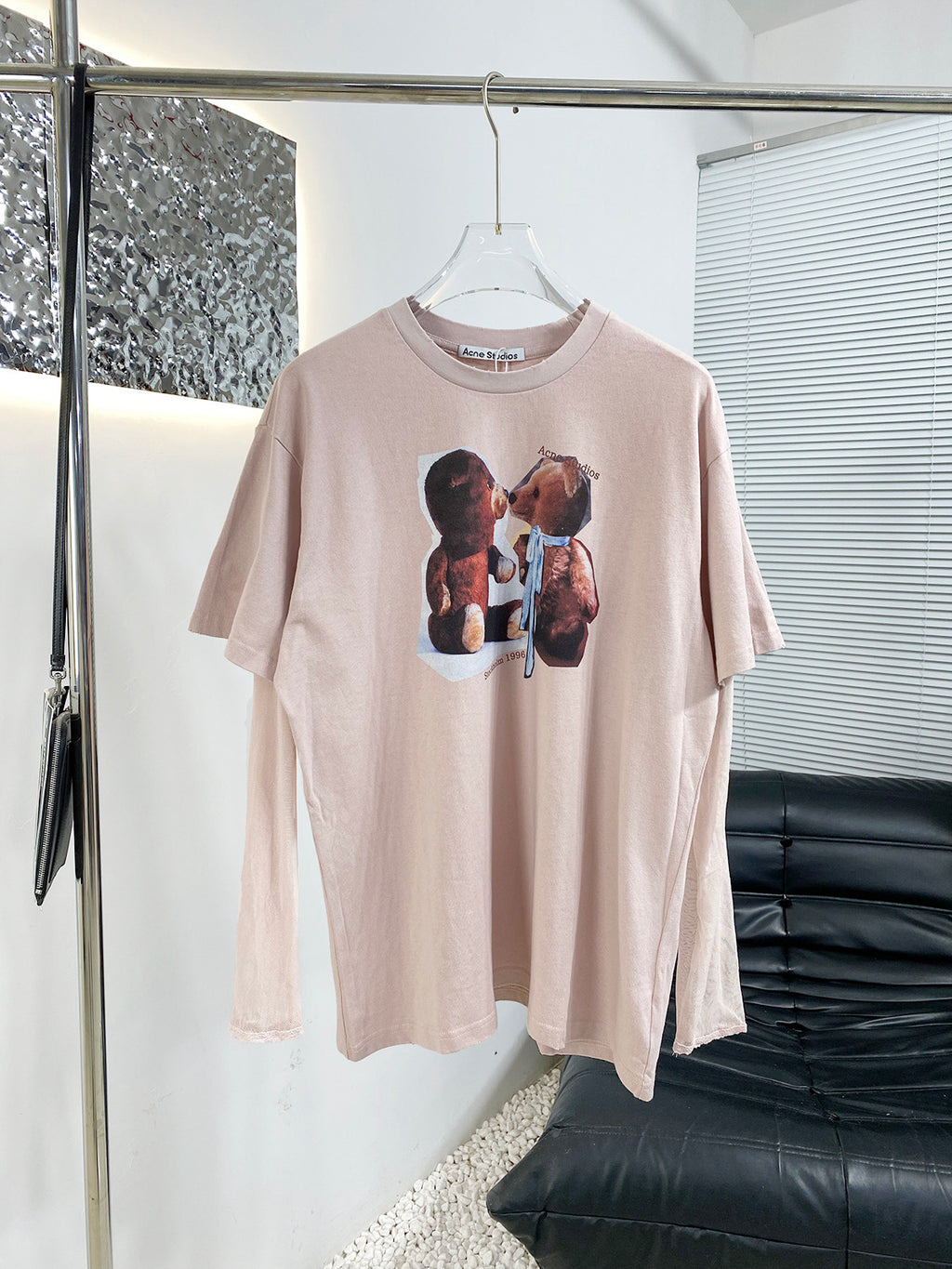 Acne Studios Short‑Sleeve Teddy Bear Graphic Print T‑Shirt