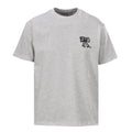 Acne Studios Bow‑Graphic Heather‑Grey Oversized Crew‑Neck T‑Shirt