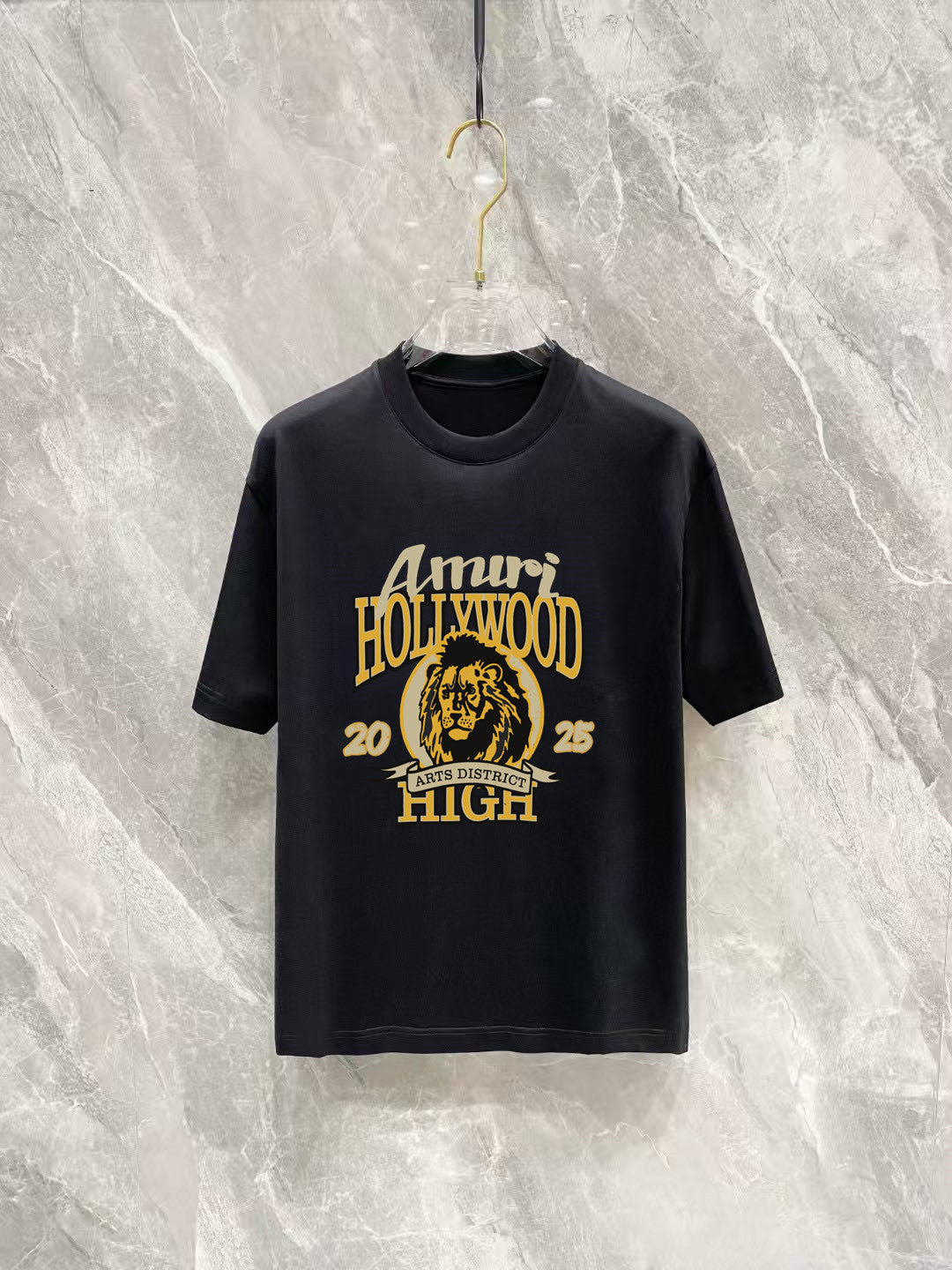 AMIRI Hollywood Arts District High Lion Graphic Short‑Sleeve Tee