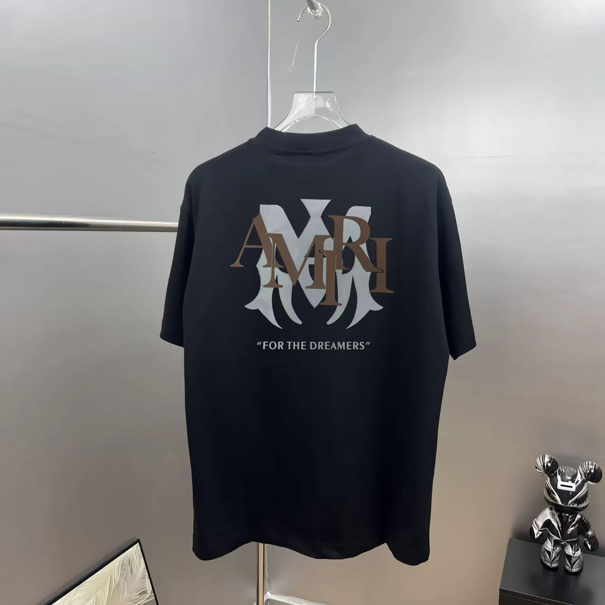 AMIRI For the Dreamers Layered Logo Graphic Crew-Neck Short-Sleeve T-Shirt