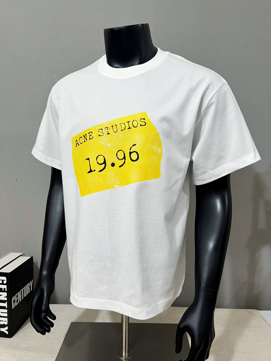 Acne Studios Tag‑Style 19.96 Graphic Oversized Crew‑Neck T‑Shirt