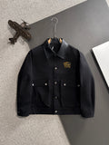 Arc'teryx LEAF Wool Blend Workwear Jacket with Leather Collar