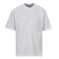 Acne Studios Script‑Embossed Textured‑Jersey Oversized Crew‑Neck T‑Shirt