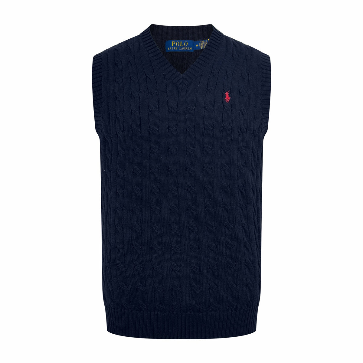 Ralph Lauren Men's V‑Neck Cable‑Knit Sweater Vest