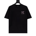 Arc'teryx Pink Fossil Bird Front‑Back Print SS T‑Shirt