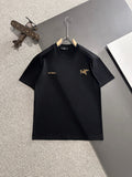 Arc'teryx Gold Archaeopteryx & Wordmark Chest Embroidery 260gsm Double-Yarn Unisex T-Shirt