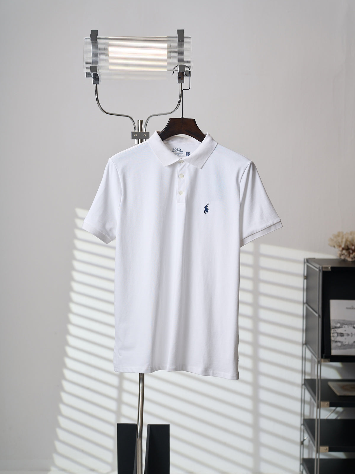 Men Classic Short‑Sleeve Collared Polo Shirt, Casual Top With Small Horse Chest Embroidery