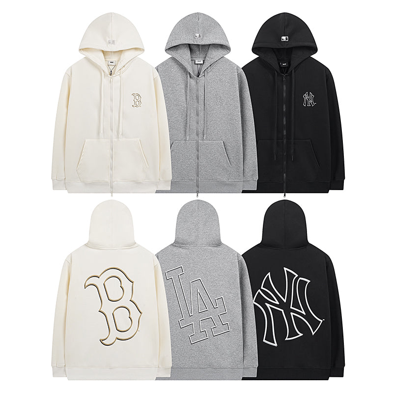MLB Outline Logo Zip-Up Hoodie