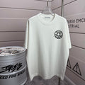 Acne Studios Small Circular Stamp‑Graphic Distressed‑Trim Crew‑Neck Short‑Sleeve T‑Shirt
