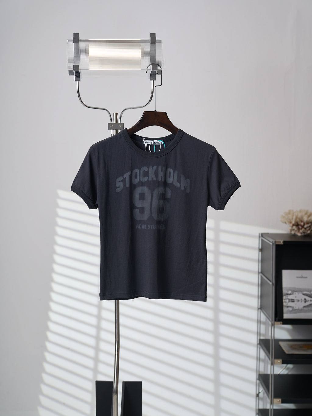 Acne Studios Women's Short‑Sleeve Crew‑Neck Crop T‑Shirt