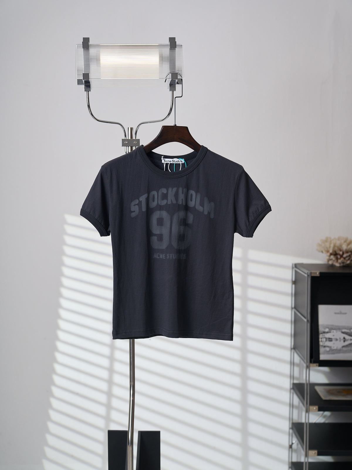 Acne Studios Women's Short‑Sleeve Crew‑Neck Crop T‑Shirt