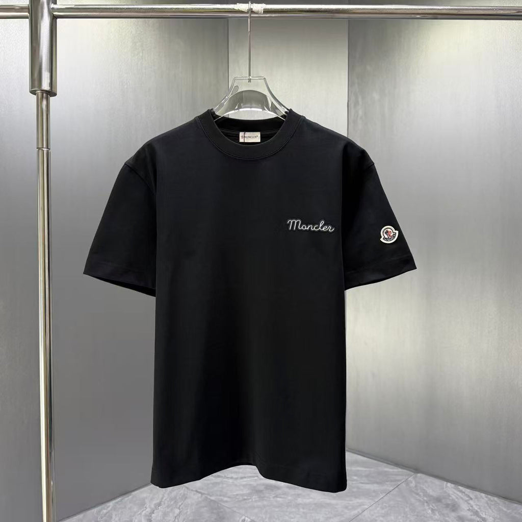 Moncler Script Logo T-Shirt Black
