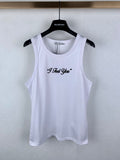 Acne Studios Text Print Sleeveless Tank Top