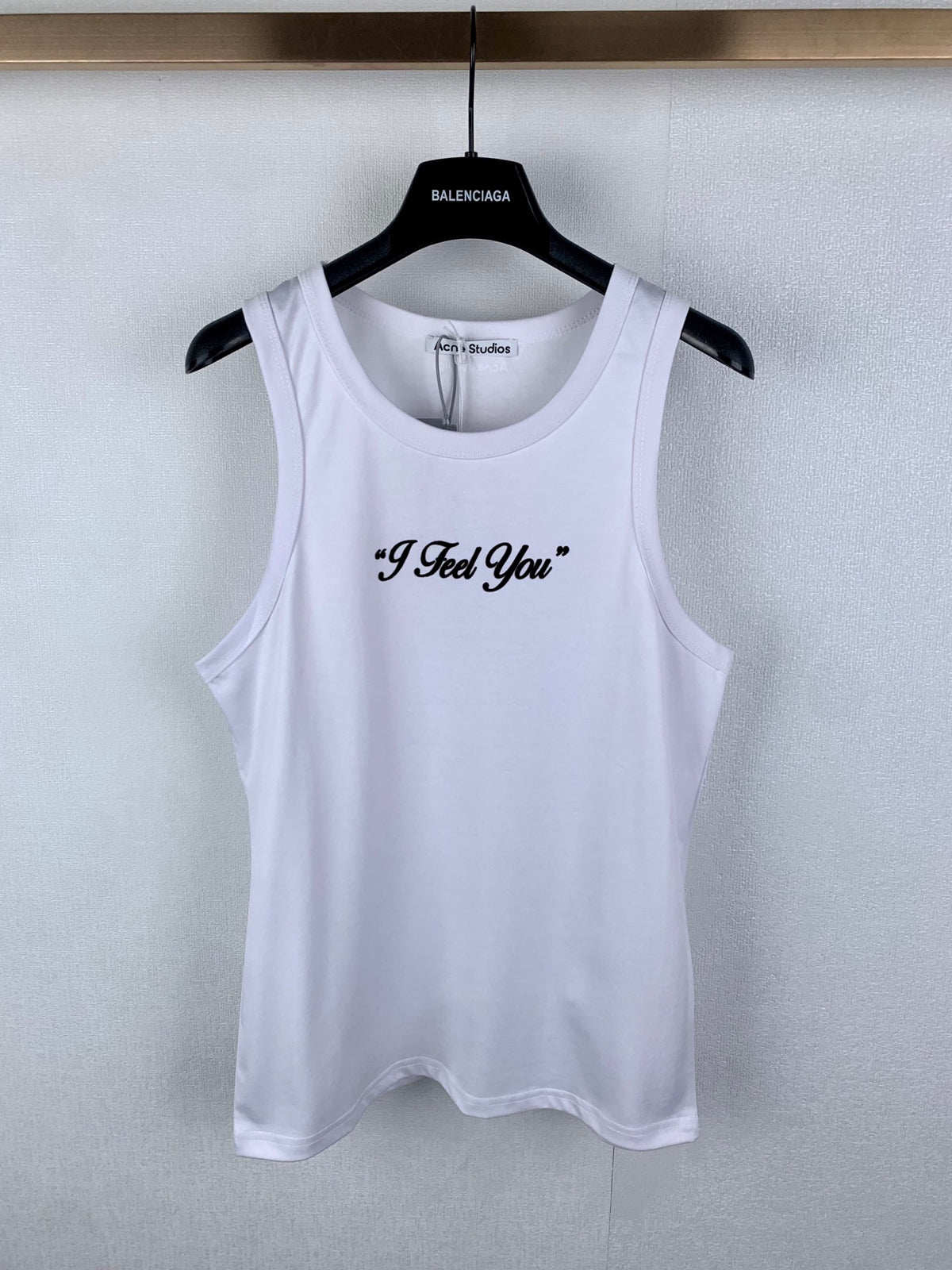 Acne Studios Text Print Sleeveless Tank Top