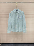 Ralph Lauren Men's Paint‑Splatter Stripe Long‑Sleeve Shirt
