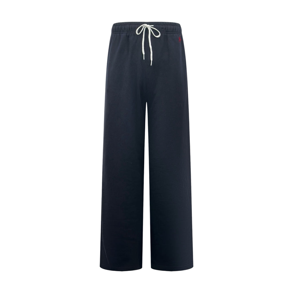 Polo Ralph Lauren Men’s Wide‑Leg Drawstring Sweatpants With Red Pony Embroidery