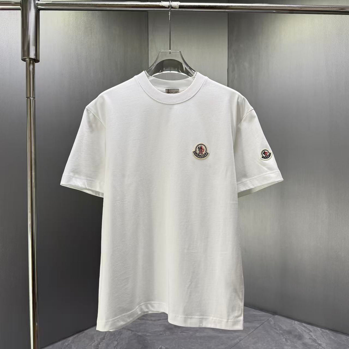 Moncler Classic Badge T-Shirt White