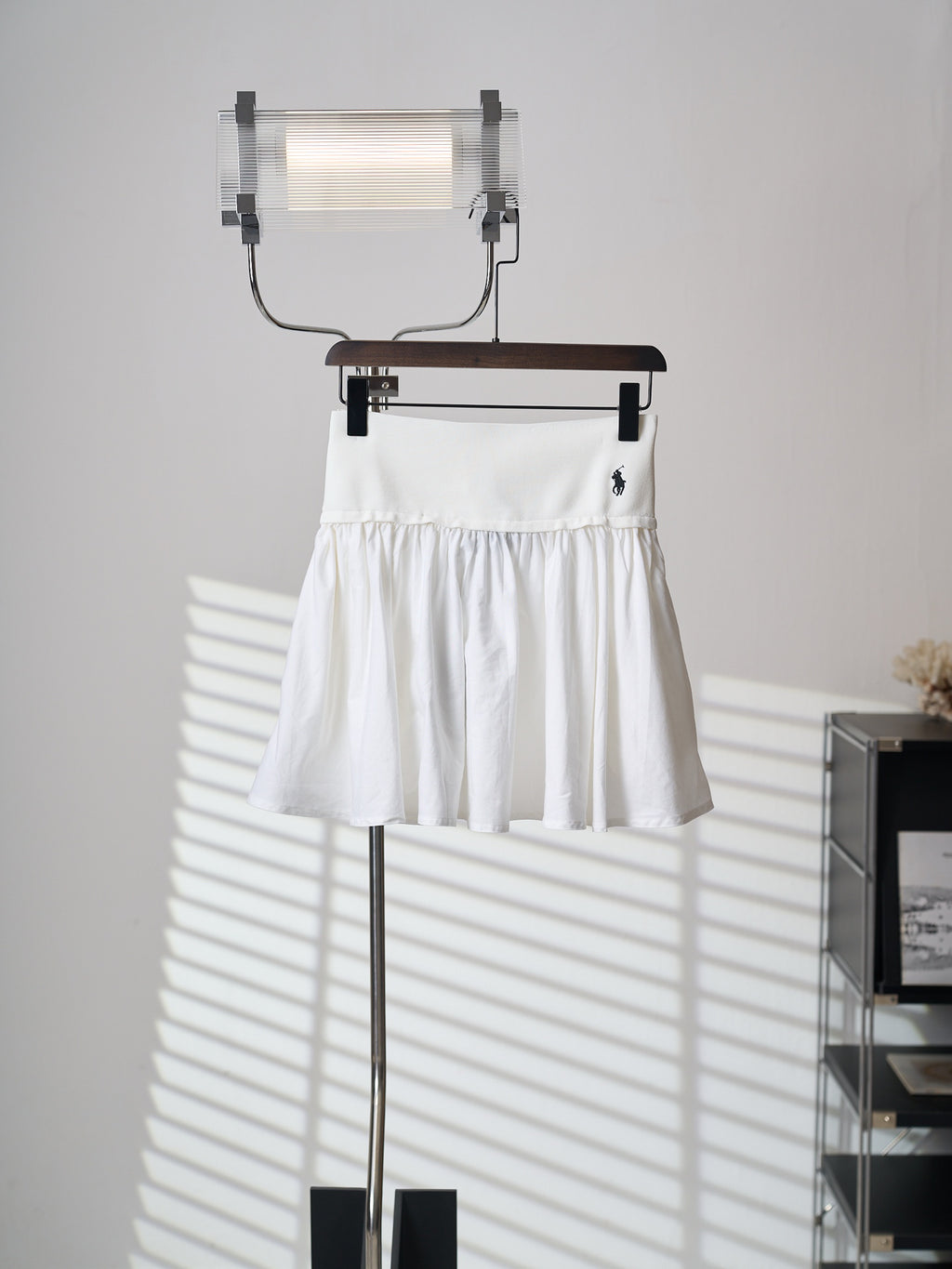 Polo Ralph Lauren Women’s Pleated Mini Skirt With Pony Embroidery