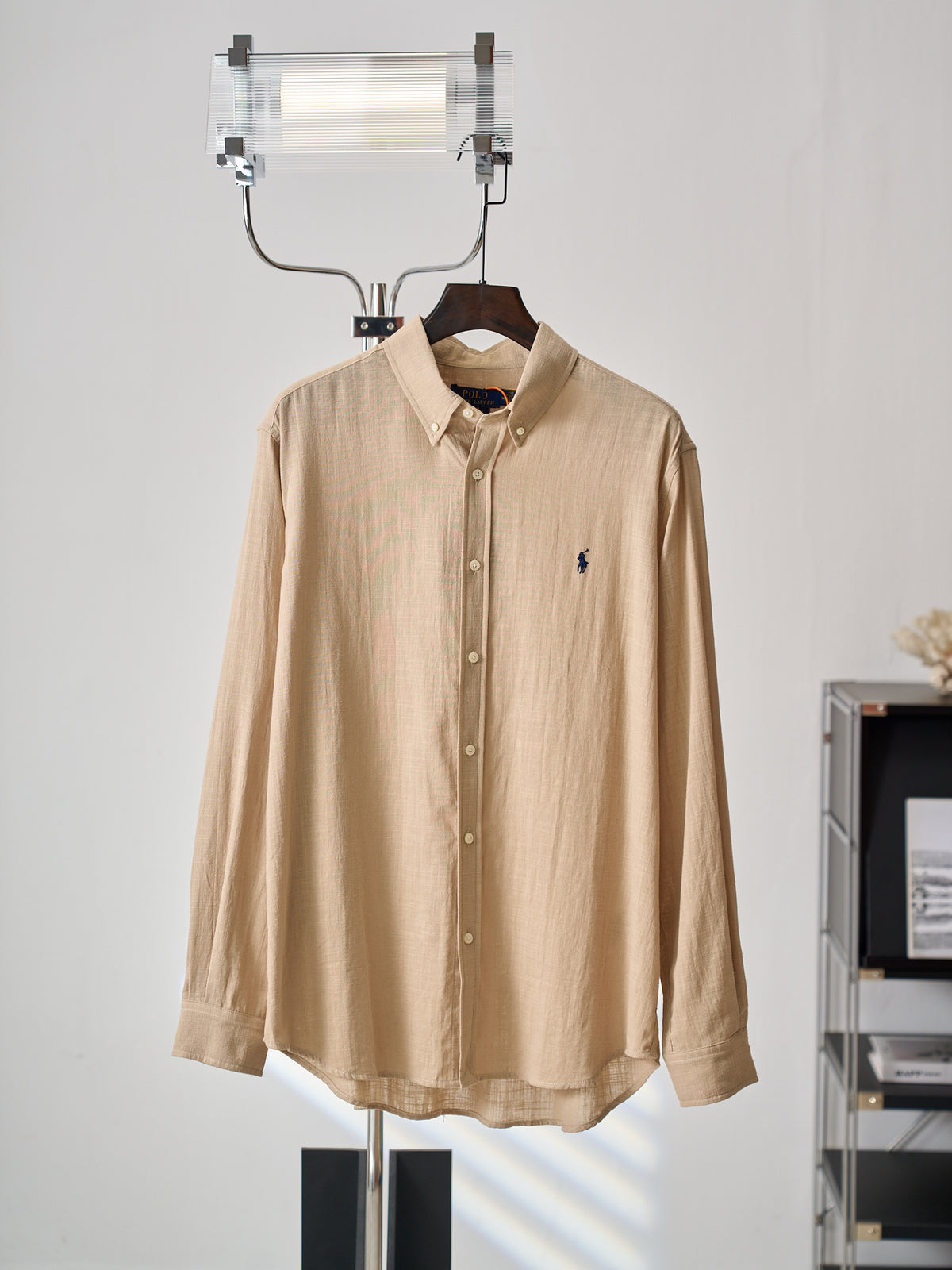 Ralph Lauren Men's Classic Fit Textured Long‑Sleeve Button‑Down Shirt