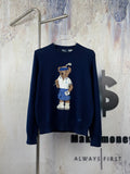 Ralph Lauren Men's Golf Polo Bear Crew‑Neck Knit Sweater